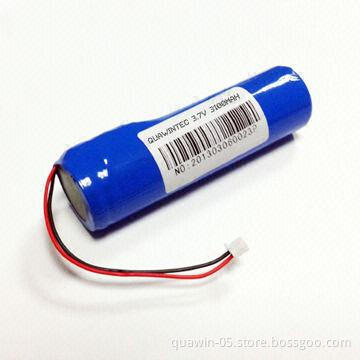 18650 3.7V/3.1Ah Li-ion Battery Pack, 5A